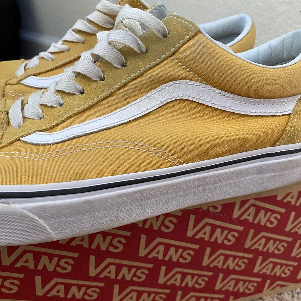Yellow Vans old skool